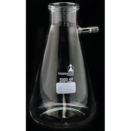 filter flasks, 250 ml, complete with rubber sleeve no. 3