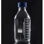 laboratory bottles, 500ml, with blue screw cap