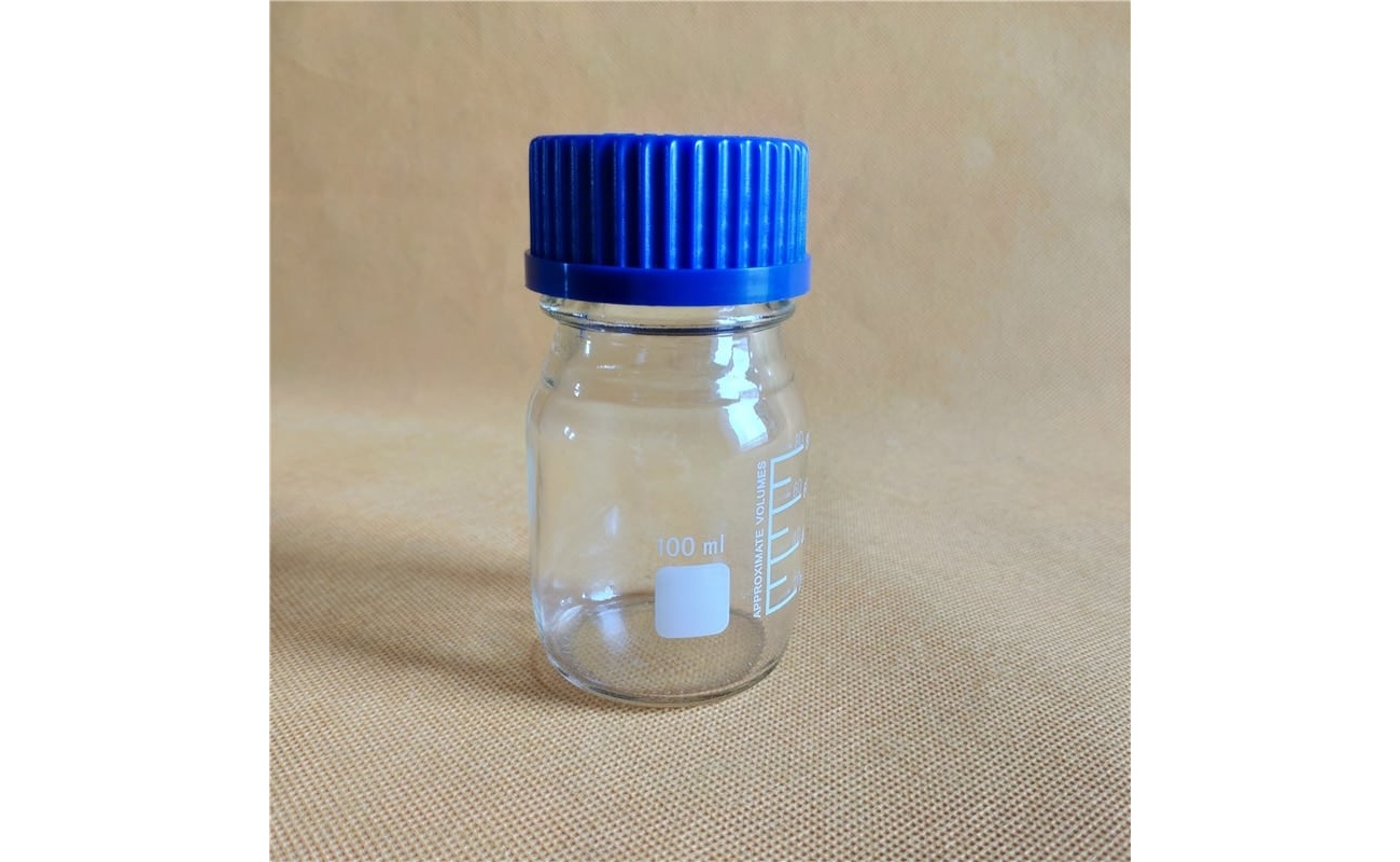 reagent bottles, 100ml, with blue screw cap