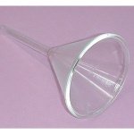 funnel, glass 100mm d, stemm 10mm