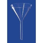 funnel, glass 100mm d, stemm 10mm