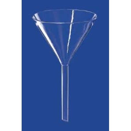 funnel, glass 100mm d, stemm 10mm