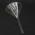 glass funnels s/stem 125mm x 16mm