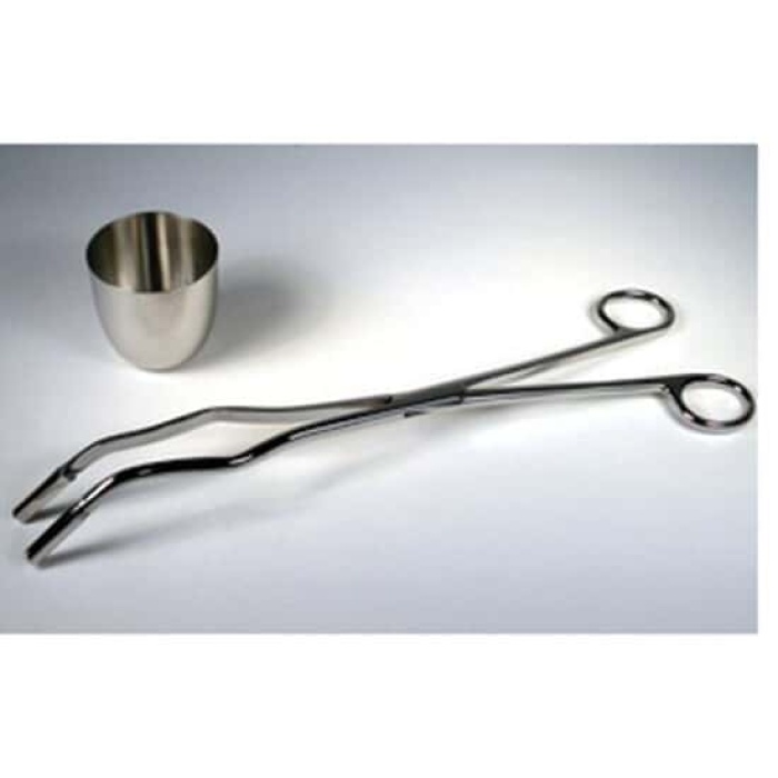 platinum crucible tongs, 9.8" l (250 mm)