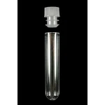 test tube, glass, with cap 12mm x 75mm