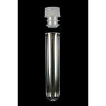 test tube, glass, with cap 16mm x125mm.