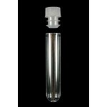 test tube, glass, with cap 18mm x150mm