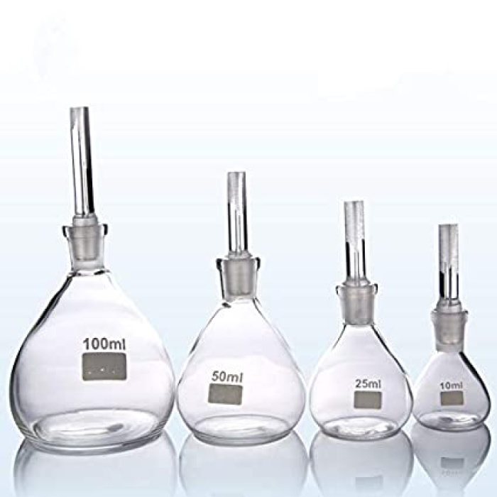 pycnometer specific gravity flask with teflon stopper