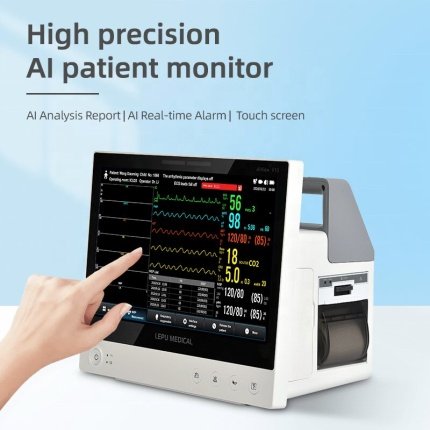 medical portable patient monitor with trolley