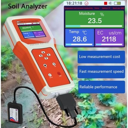 soil analyser: ph, temp, ec,meter 7 in 1