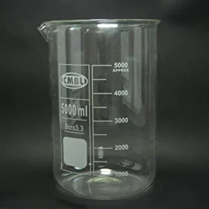 beakers, glass, low form, 5000 ml