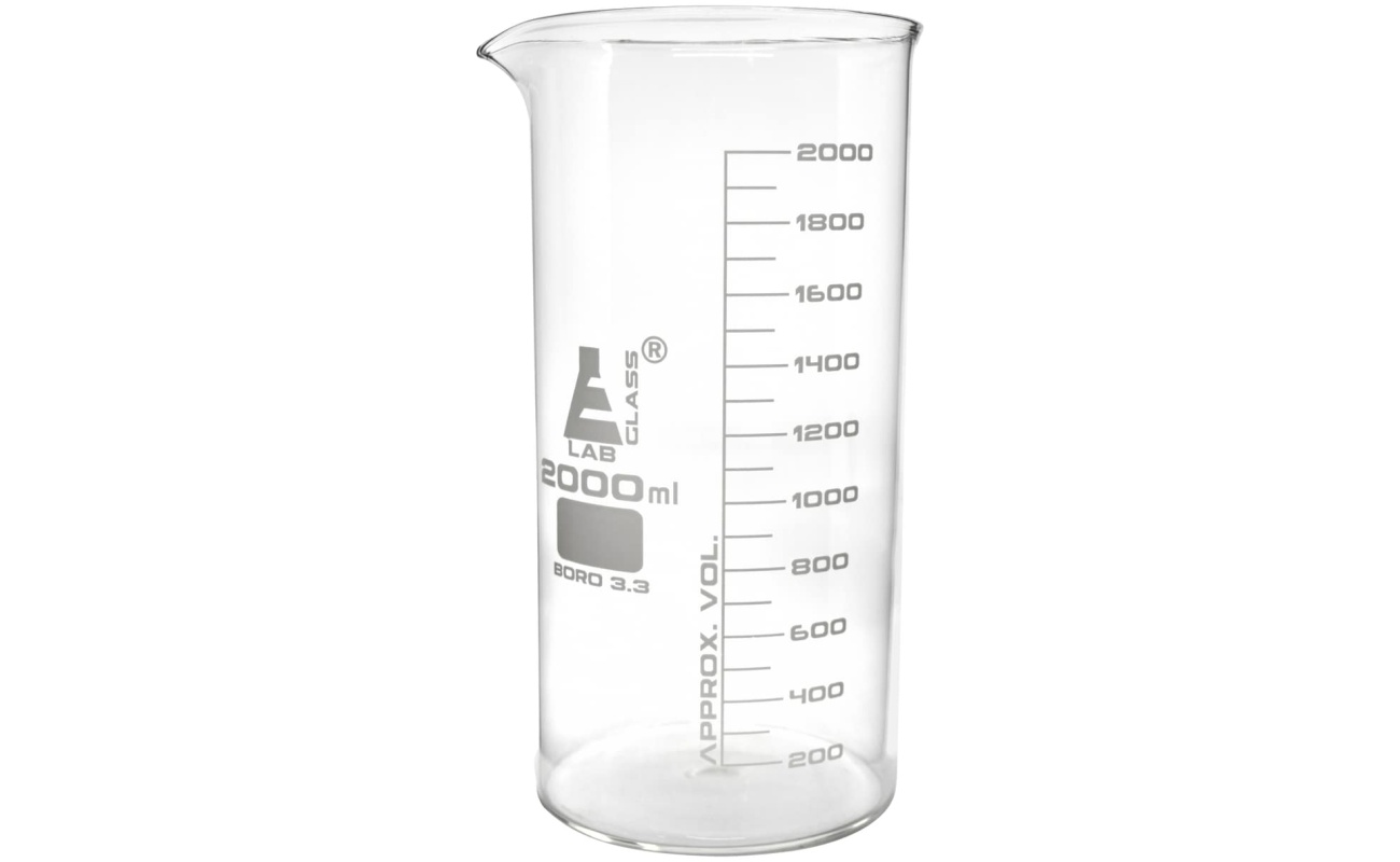 beakers, glass, tall form, 2000ml