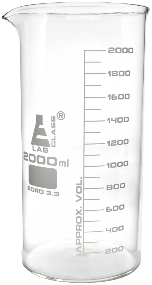 Beakers Glass Tall Form 2000ml Chemical Plus 9977